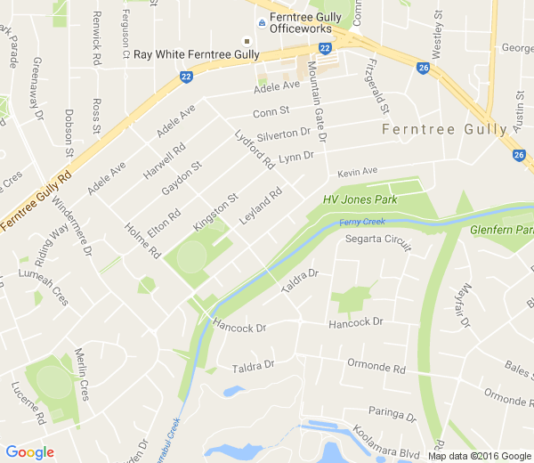 Map of MOUNTAIN GATE VIC