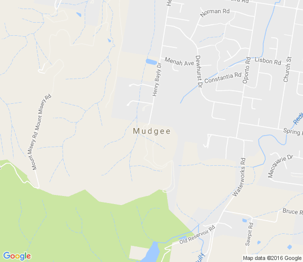 Map of MUDGEE NSW