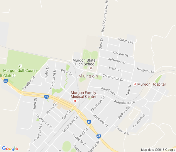 Map of MURGON QLD