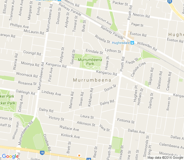 Map of MURRUMBEENA VIC