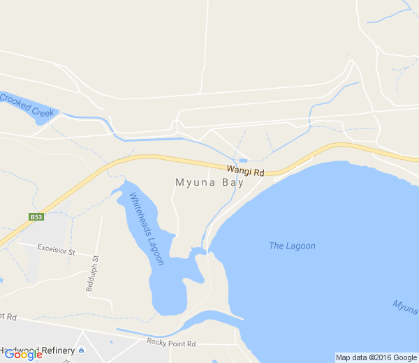 Map of MYUNA BAY NSW