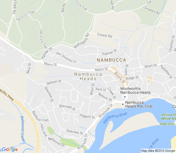 Map of NAMBUCCA HEADS NSW