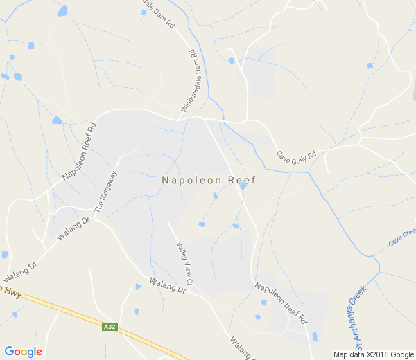 Map of NAPOLEON REEF NSW