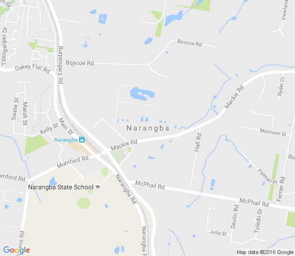 Map of NARANGBA QLD