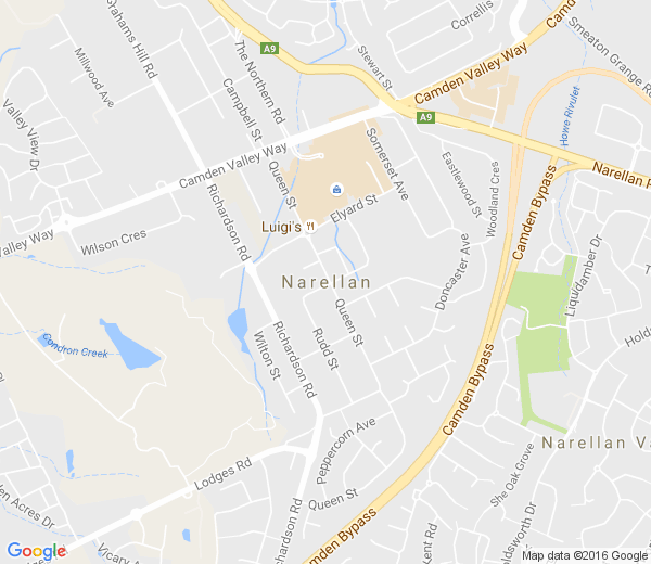 Map of NARELLAN NSW