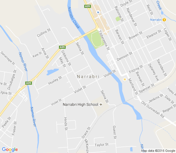 Map of NARRABRI NSW