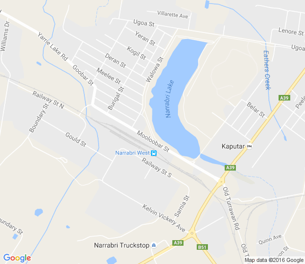 Map of NARRABRI WEST NSW