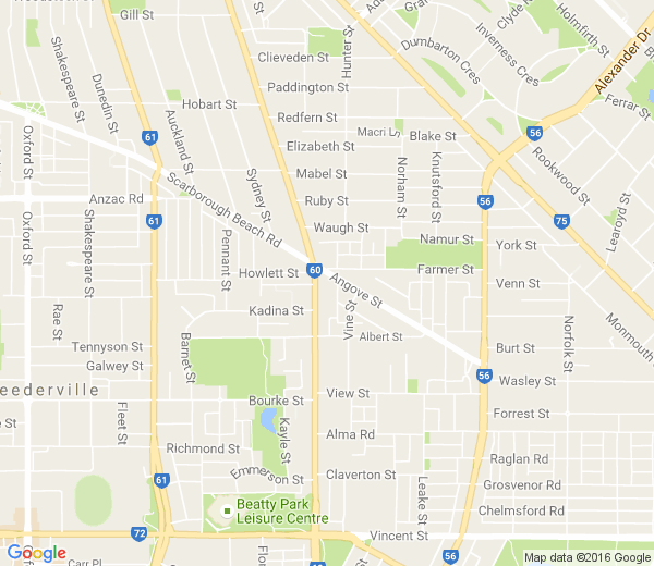 Map of NORTH PERTH WA