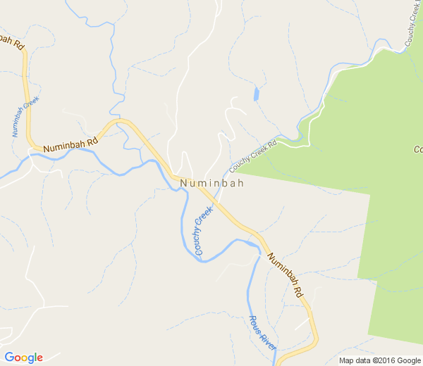 Map of NUMINBAH NSW