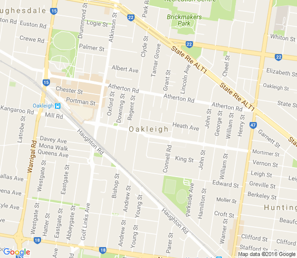 Map of OAKLEIGH VIC