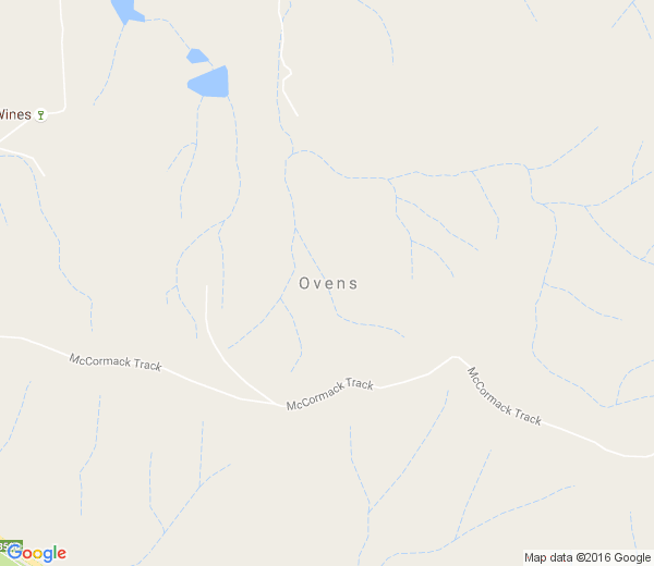 Map of OVENS VIC