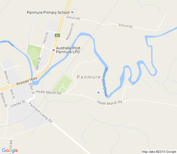 Map of PANMURE VIC