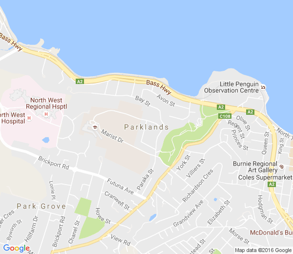 Map of PARKLANDS TAS