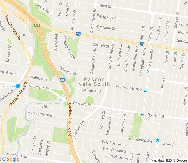 Map of PASCOE VALE SOUTH VIC