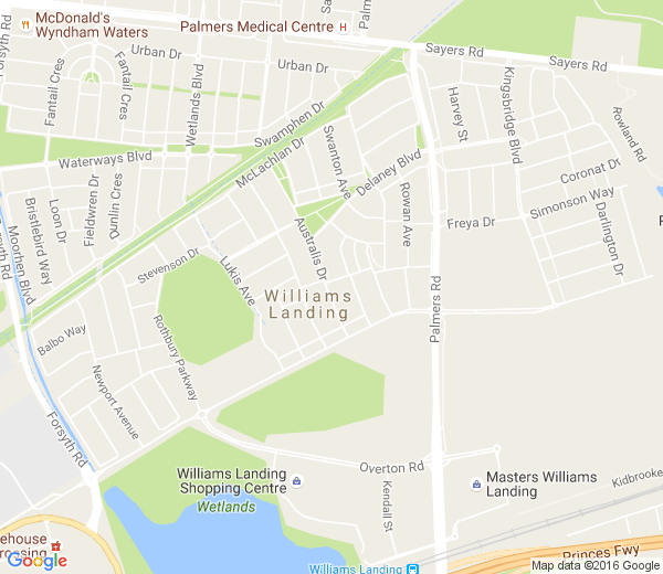 Map of POINT COOK RAAF VIC