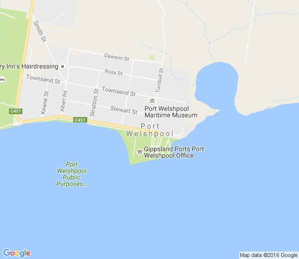 Map of PORT WELSHPOOL VIC
