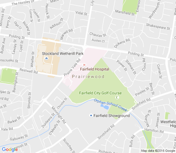 Map of PRAIRIEWOOD NSW