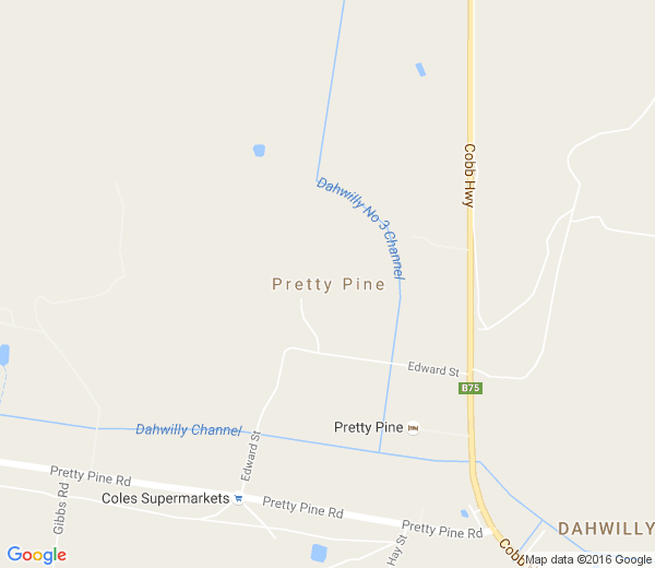 Map of PRETTY PINE NSW
