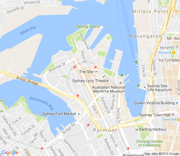 Map of PYRMONT NSW