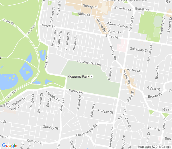Map of QUEENS PARK NSW