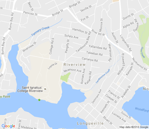 Map of RIVERVIEW NSW