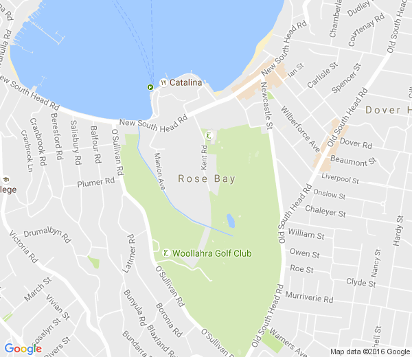 Map of ROSE BAY NSW