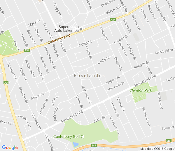 Map of ROSELANDS NSW