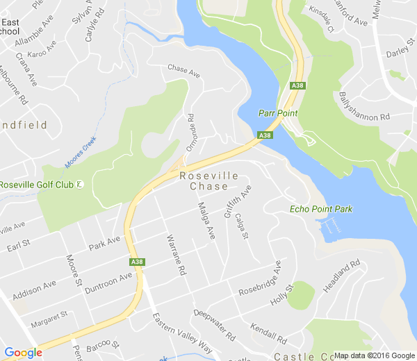 Map of ROSEVILLE CHASE NSW
