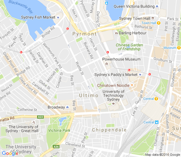 Map of RUSHCUTTERS BAY MC NSW