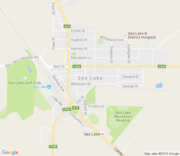 Map of SEA LAKE VIC