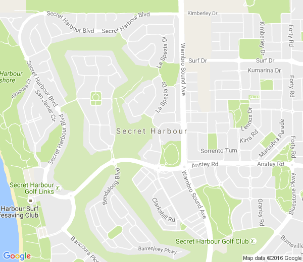 Map of SECRET HARBOUR WA