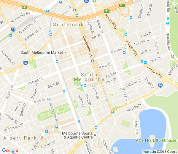 Map of SOUTH MELBOURNE VIC