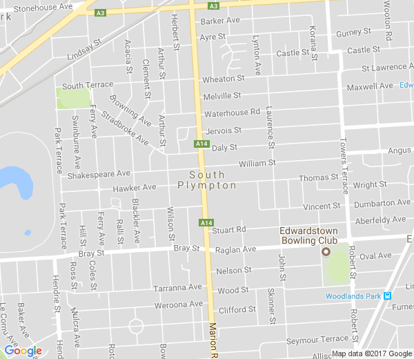 Map of SOUTH PLYMPTON SA