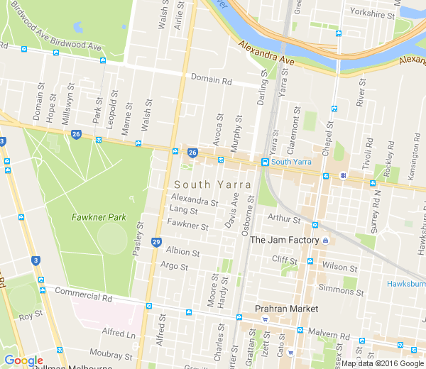 Map of SOUTH YARRA VIC