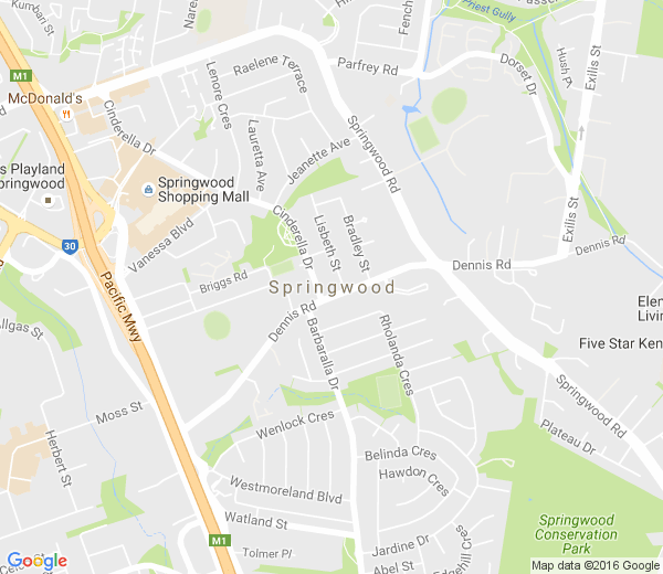 Map of SPRINGWOOD QLD