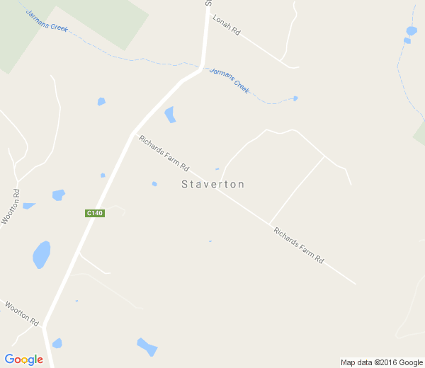 Map of STAVERTON TAS