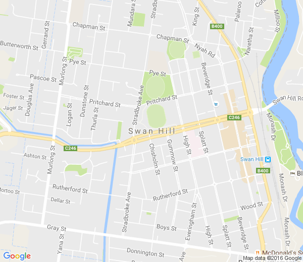 Map of SWAN HILL NORTH VIC