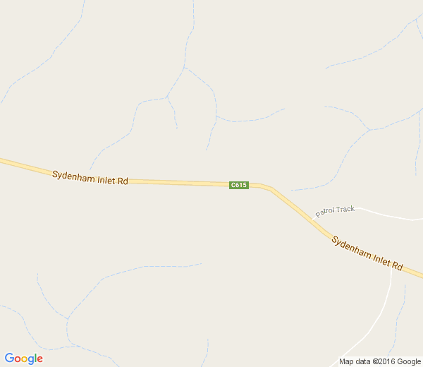 Map of SYDENHAM INLET VIC
