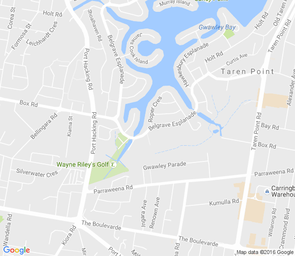 Map of SYLVANIA WATERS NSW