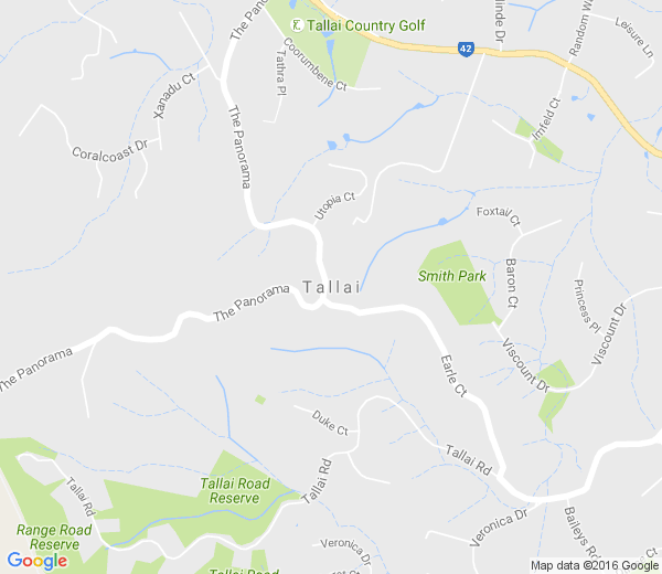 Map of TALLAI QLD