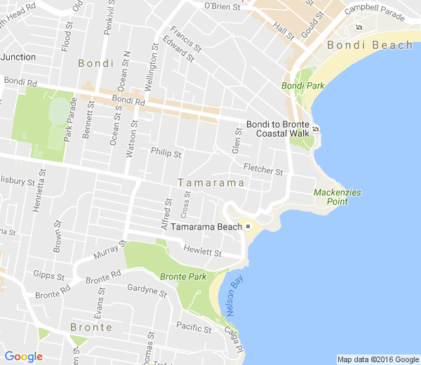 Map of TAMARAMA NSW
