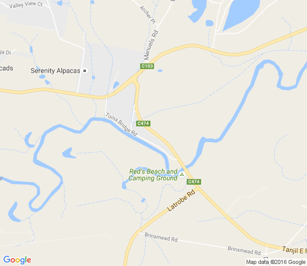 Map of TANJIL EAST VIC