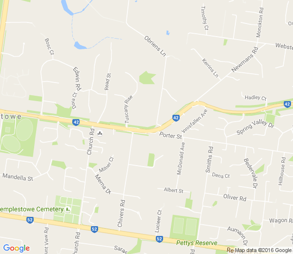 Map of TEMPLESTOWE VIC