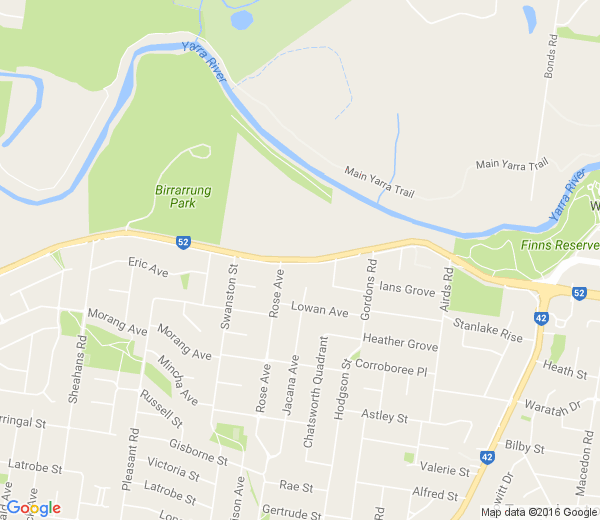 Map of TEMPLESTOWE HEIGHTS VIC