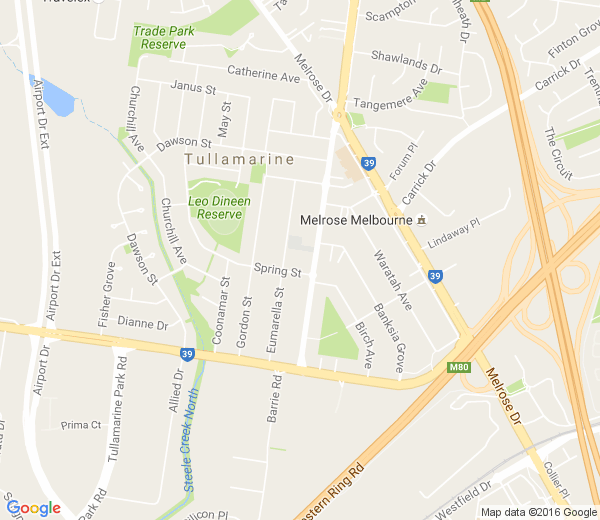 Map of TULLAMARINE DELIVERY ANNEXE VIC