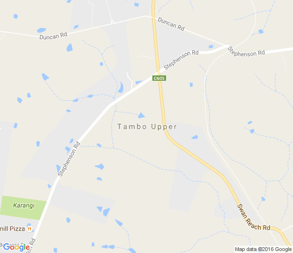 Map of UPPER TAMBO VIC