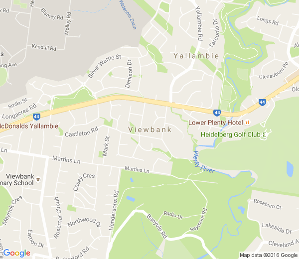 Map of VIEW BANK VIC