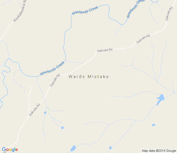 Map of WARDS MISTAKE NSW