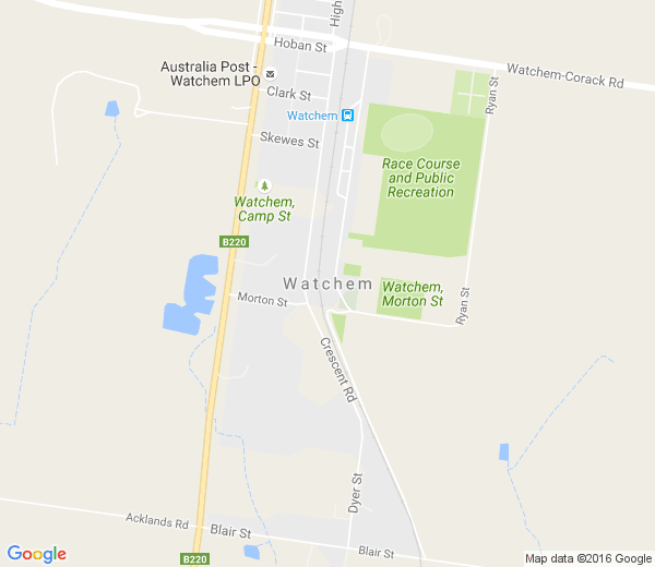 Map of WATCHEM VIC