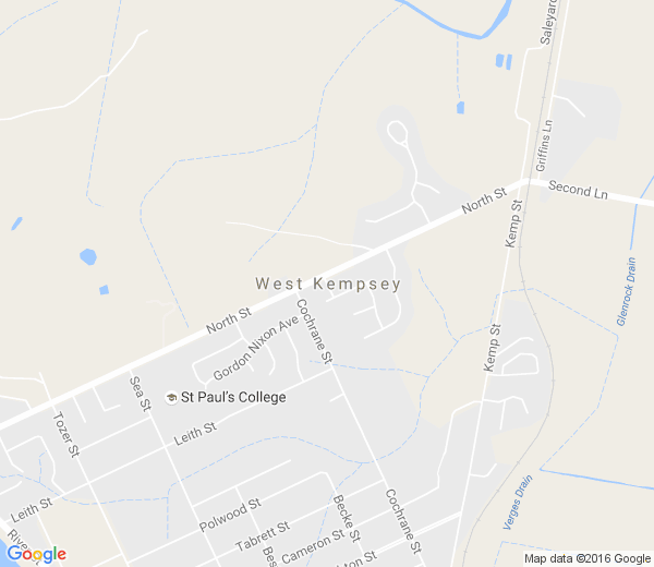 Map of WEST KEMPSEY NSW